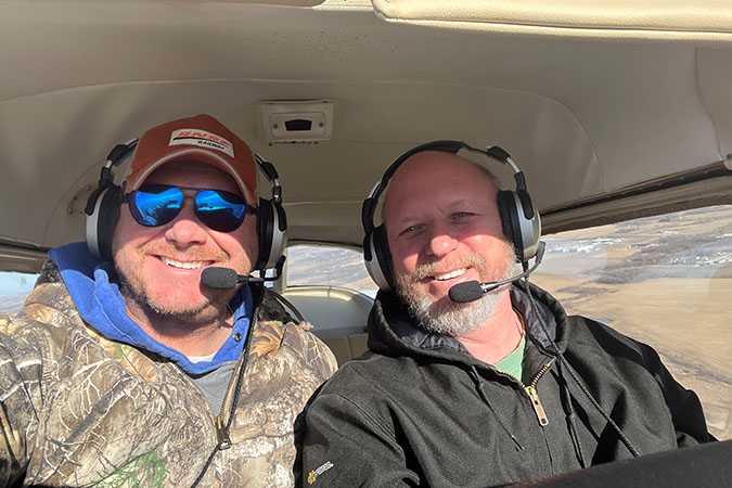 Locke and one of his students, Jonathan 