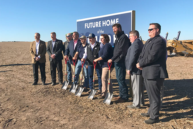 The ground-breaking for CVA’s Courtland, Kansas, facility.  