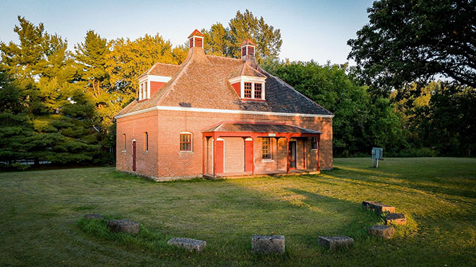 Dairy building; photo by Julie Oliver Photography 