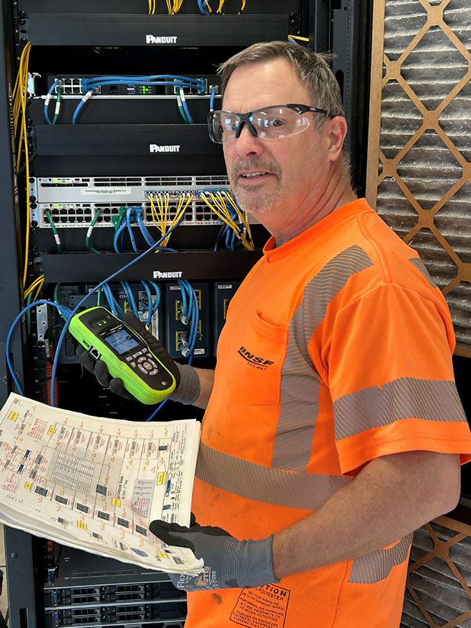 Fisher running electrical tests