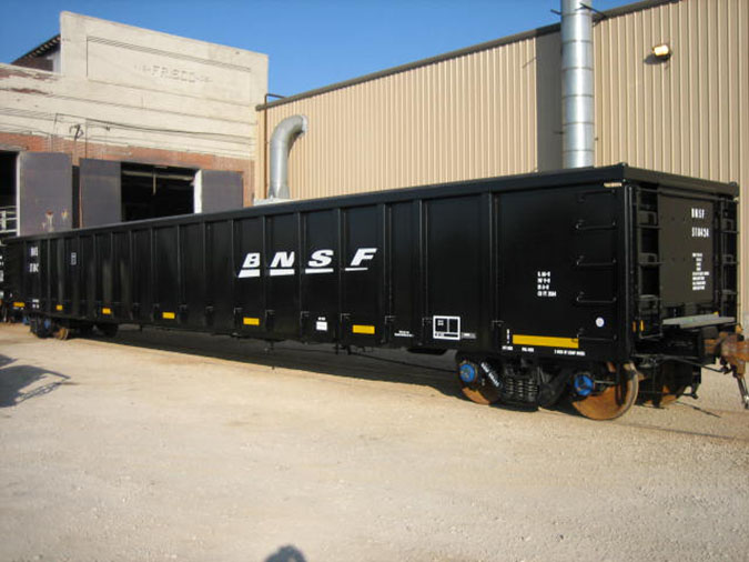 Gondolas transport heavy loads of raw materials.