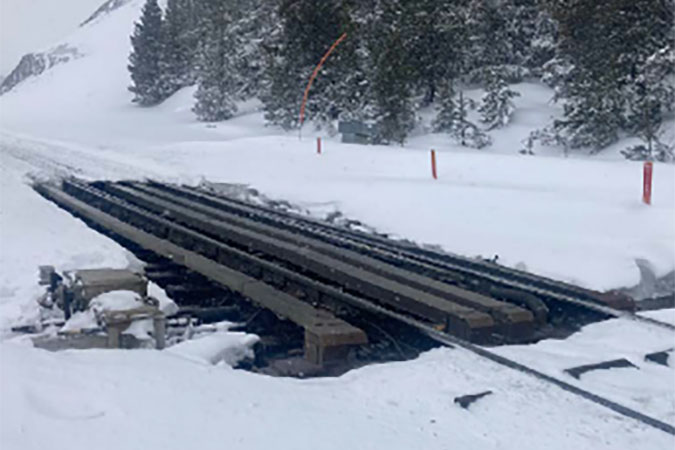 Switch heaters (left) keep these mechanisms from freezing in the winter.