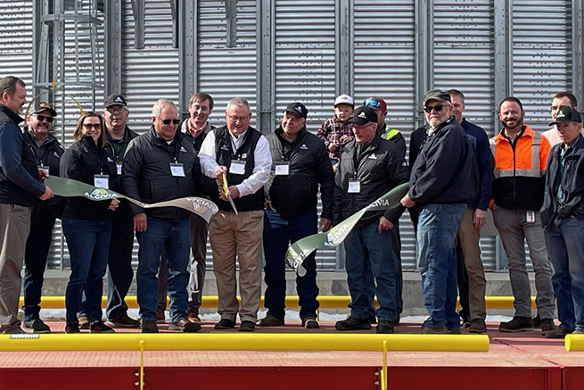 Pictured at the March 12 ribbon cutting are ALCIVIA and BNSF reps.